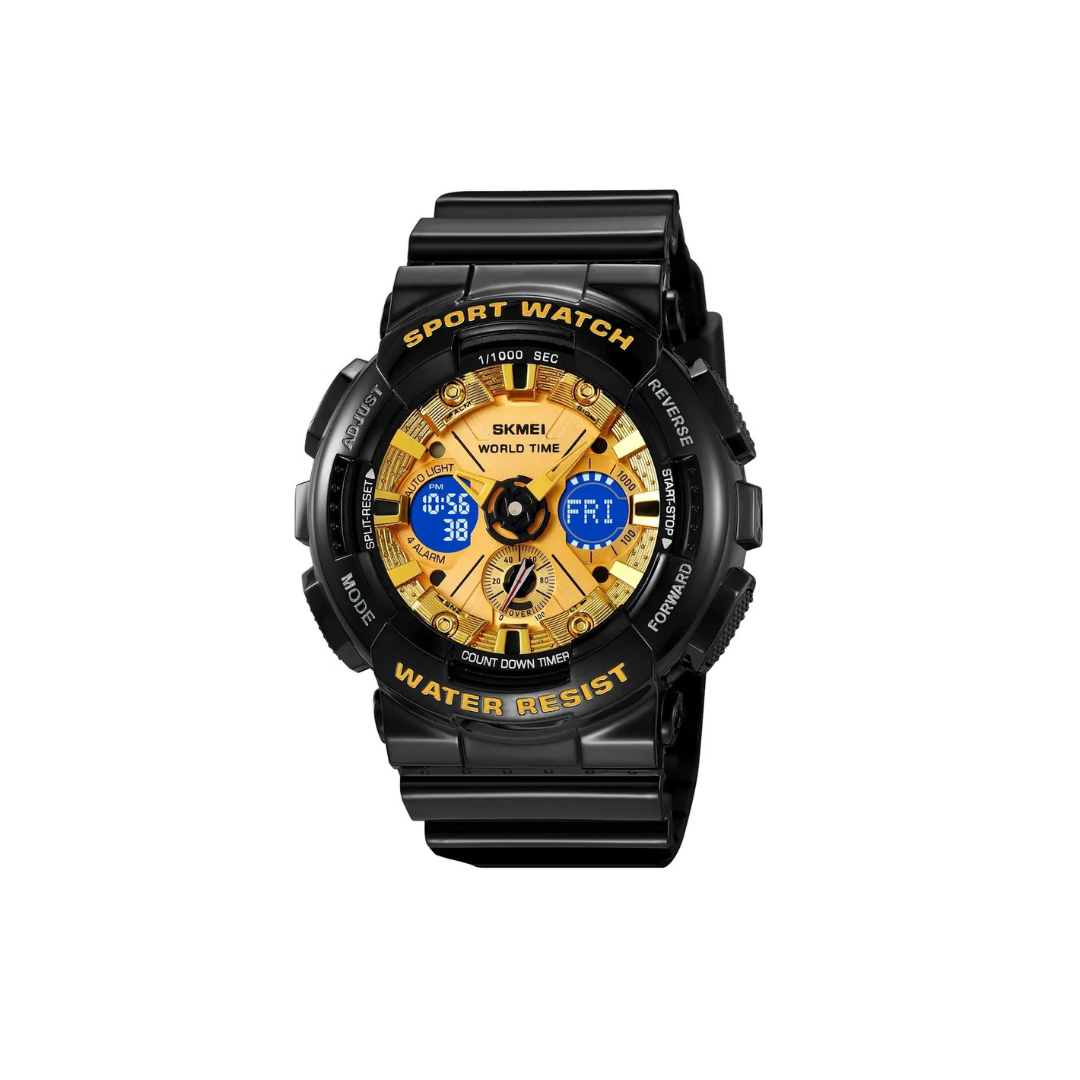 Montres-bracelets de luxe pour hommes, antichoc, sport, étanche, compte à rebours, affichage LED 2118