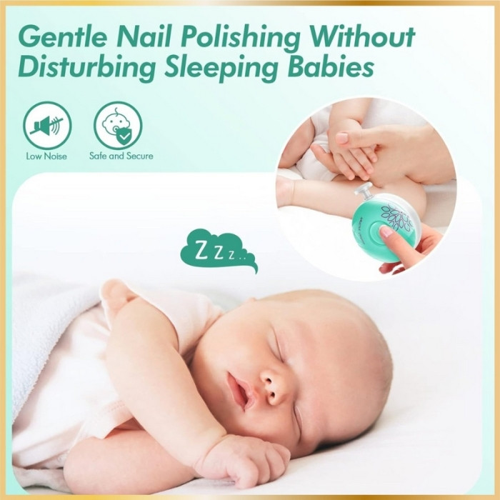 Kit de Manucure Électrique pour Bébé Lime et Coupe Ongles Silencieux