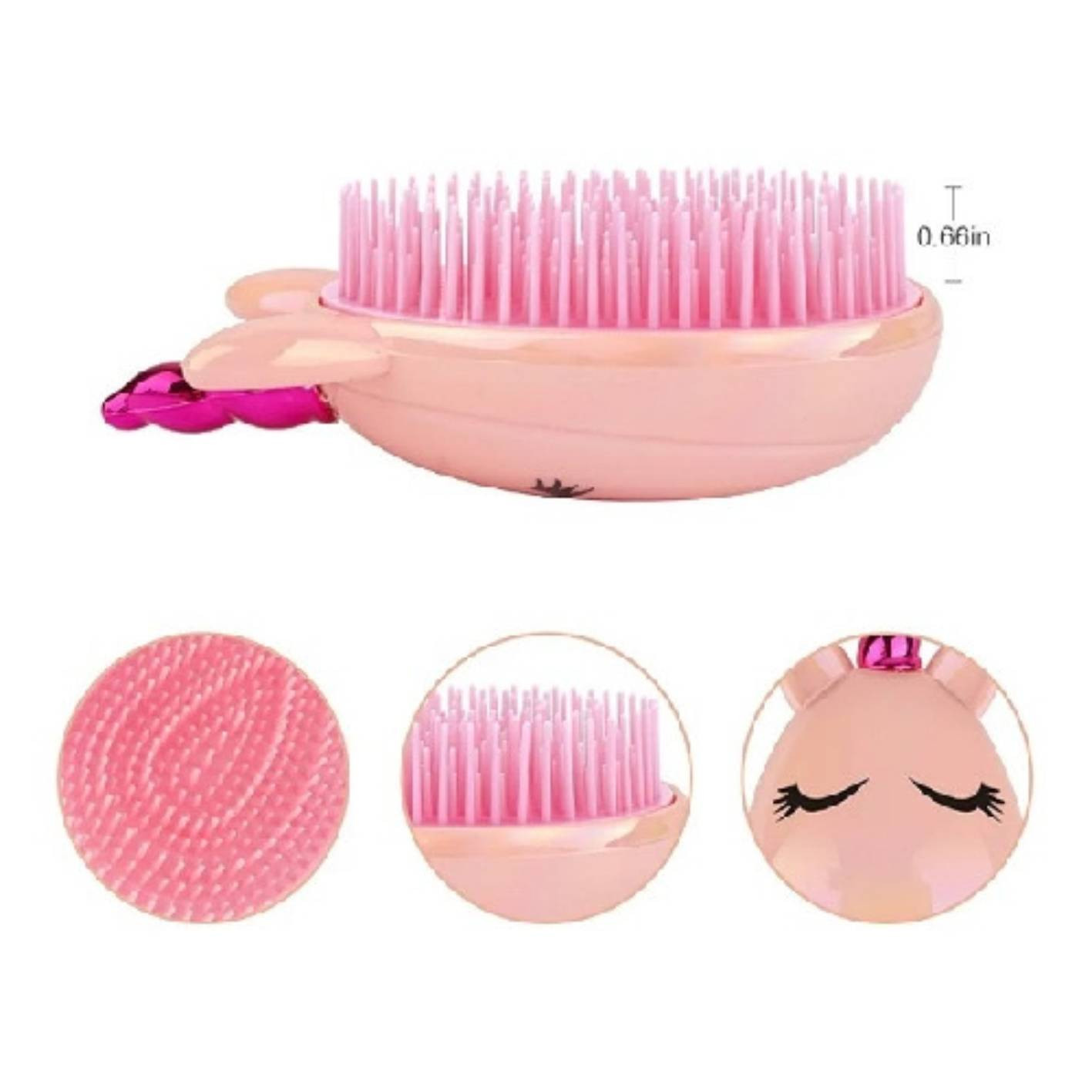 Brosse cheveux antistatique licorne