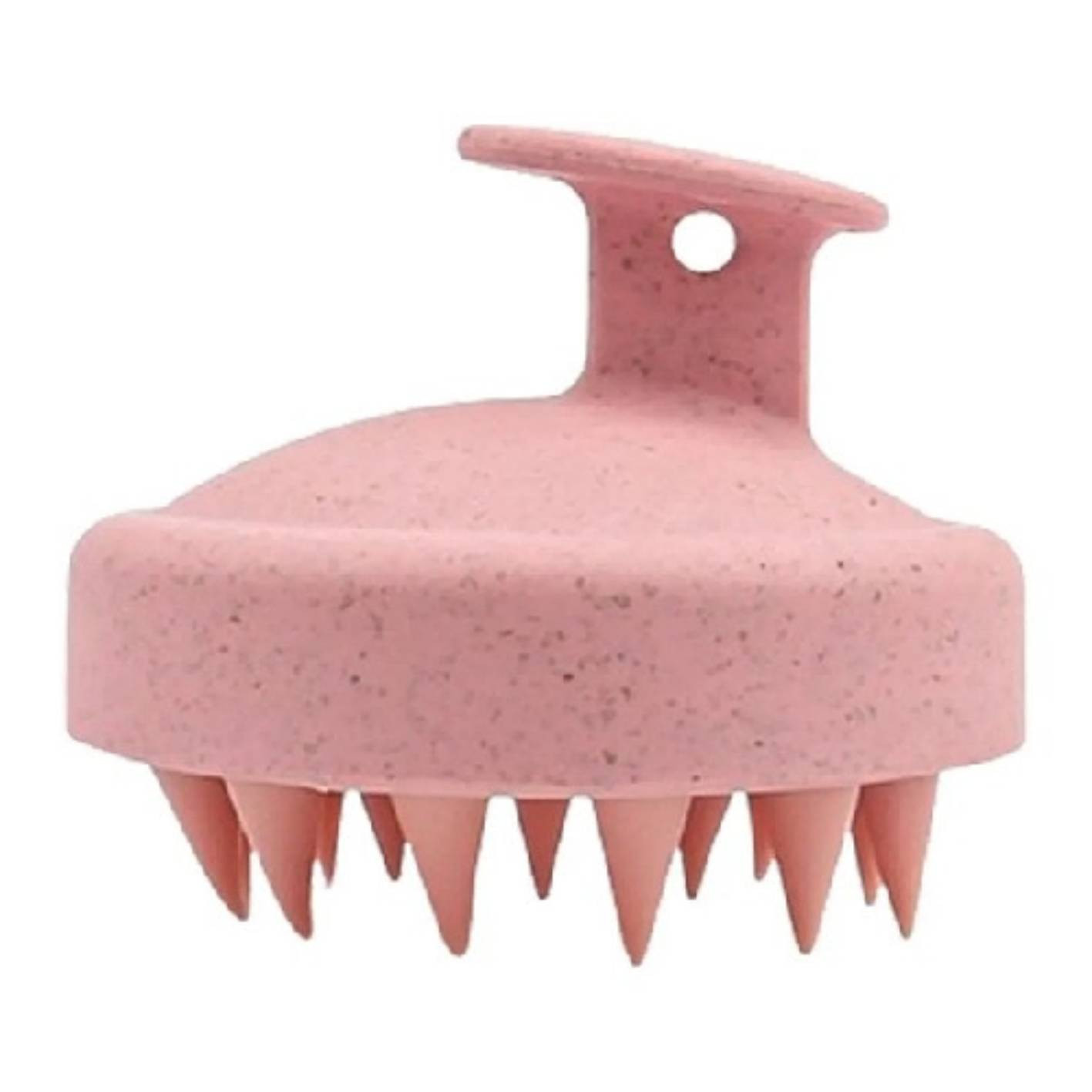 Brosse de massage cuir chevelu silicone rose