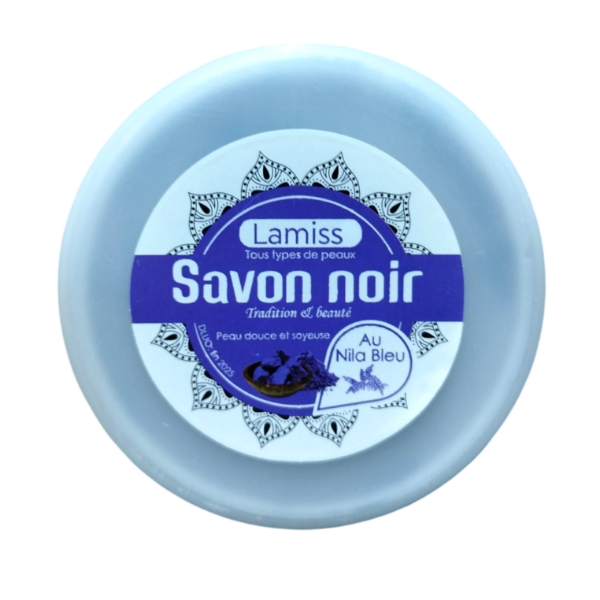 Savon Noir Traditionnel Lamiss Au Nila Bleu 210g
