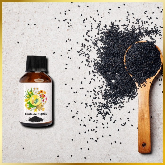 Huile de Nigelle Extra Vierge Pour Visage & Cheveux 100 ml