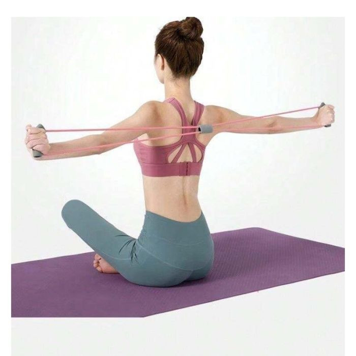 Bande Élastique De Tirage En Forme De 8 Rose