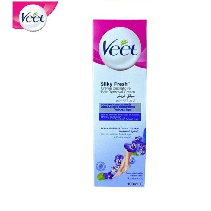 Veet Crème Dépilatoire Peaux Sensibles 100 Ml
