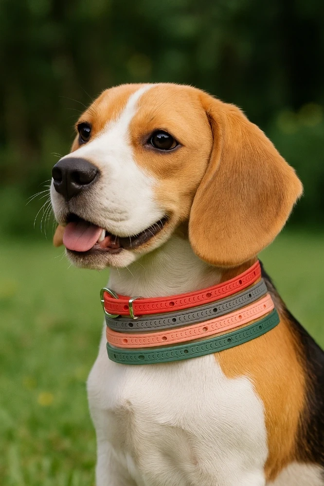 Collier en cuir PU réglables – Élégance & solidité pour chien