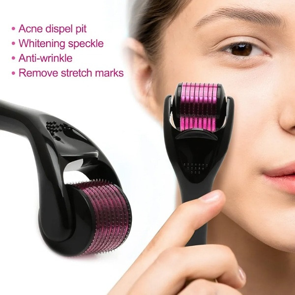 Dermaroller Visage 540 Micro-Aiguilles – Soin Réparateur & Anti-Âge