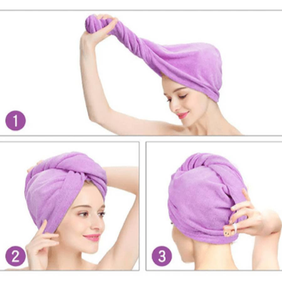 Serviette turban en microfibre Sweet Beauty – Séchage rapide