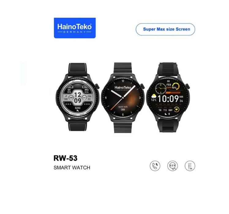 Montre Connectée Haino Teko RW-53 avec 3 Ceintures