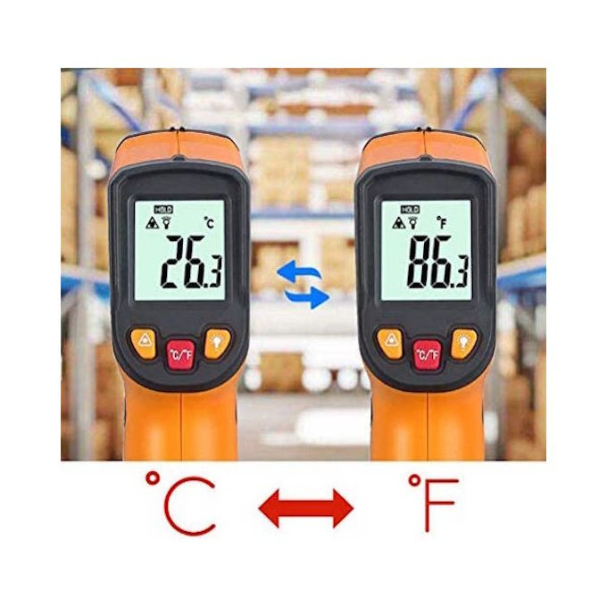Thermomètre Infrarouge laser IR Numérique Non Humain-Espace et Cuisine